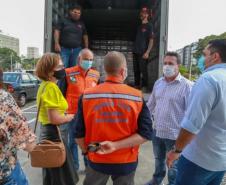 A edição 2021 da campanha Cesta Solidária Paraná, encerrada na terça-feira (06), conseguiu arrecadar mais de 200 toneladas de alimentos. Foto Gilson abreu/AEN