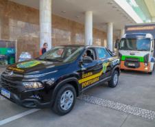 A edição 2021 da campanha Cesta Solidária Paraná, encerrada na terça-feira (06), conseguiu arrecadar mais de 200 toneladas de alimentos. Foto Gilson abreu/AEN